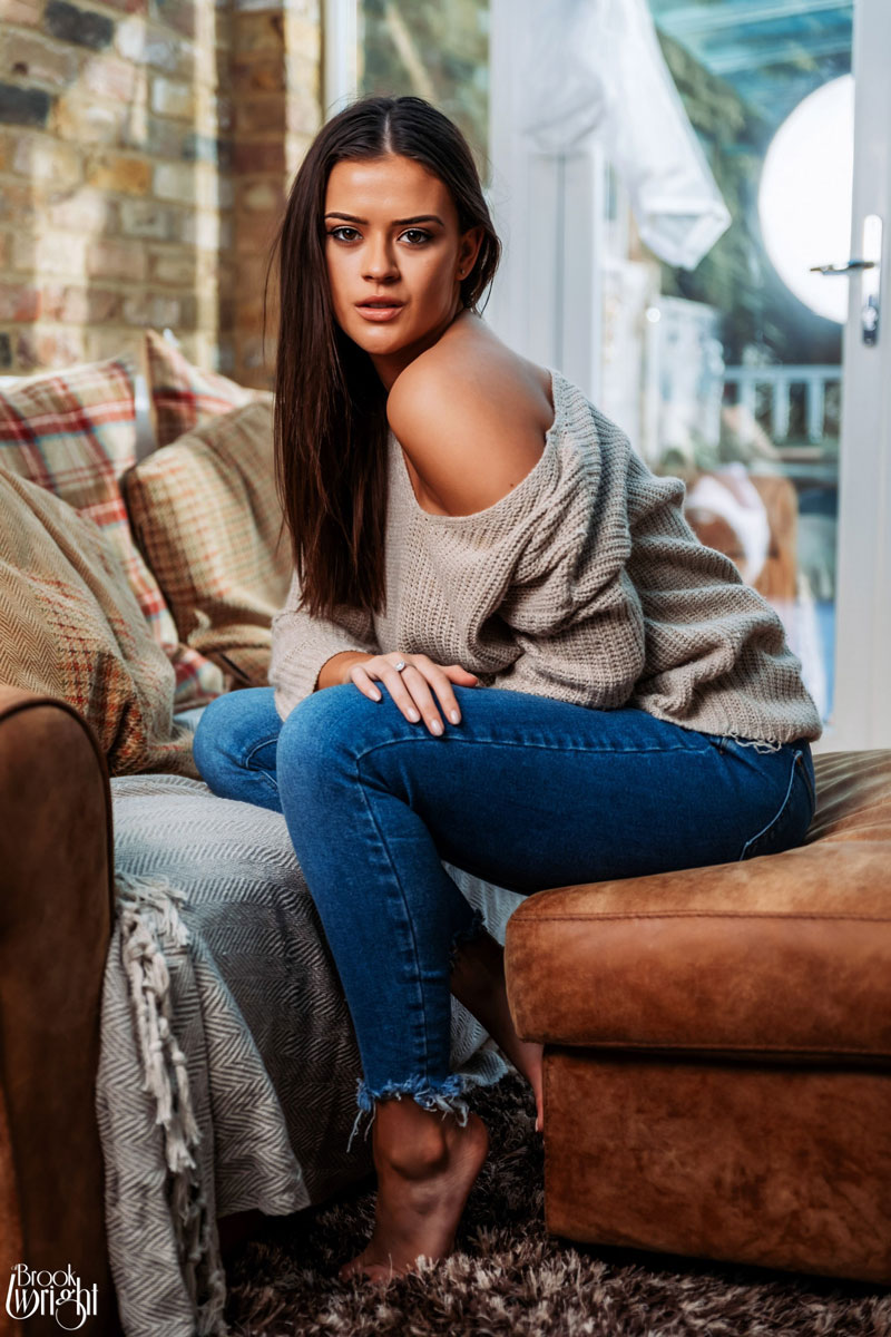 Brook Wright Posing in Jeans