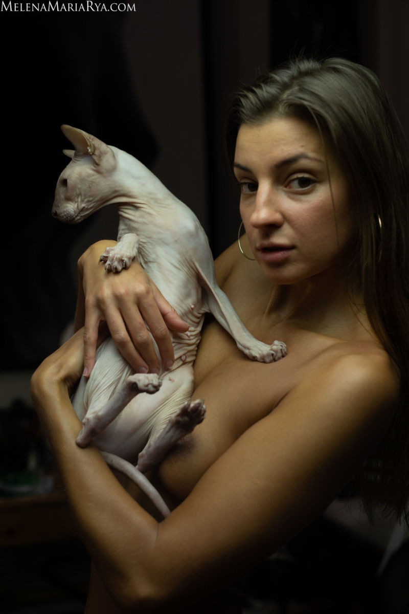 Melena Maria Two Cats