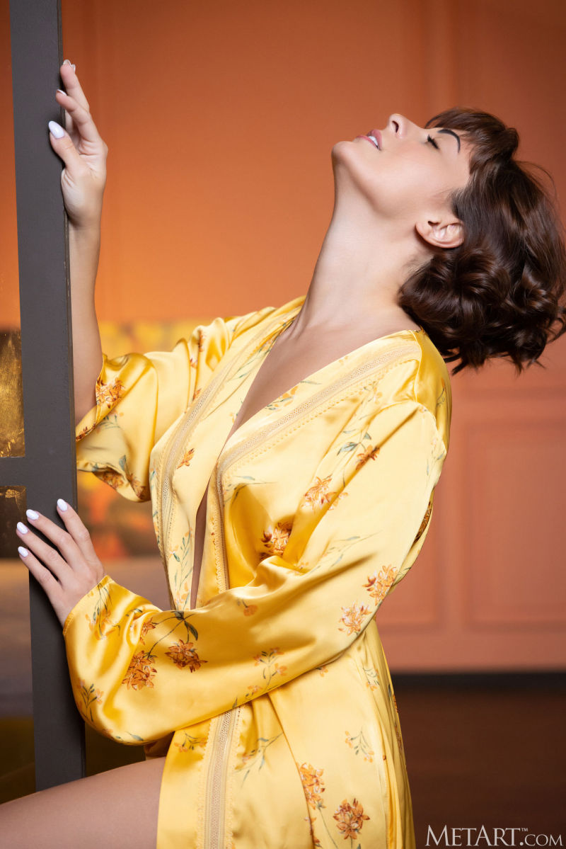 Alice Kelly in a Yellow Robe